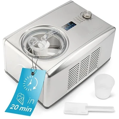Abbildung von ProfiCook PC ICM 1091 N, Kompressor Eismaschine, 1,5 l, 25 min, 1 Becken, LCD, Edelstahl