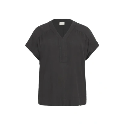 Abbildung von Kaffe Curve Mille WING Bluse, Damen, Größe: 52, Black oyster