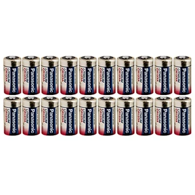 Abbildung von Panasonic CR123A Lithium Batterie, 3 V, Packung mit 20 Batterien