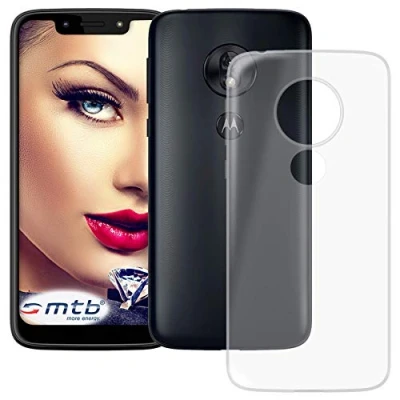 Abbildung von mtb more energy® Hülle Clear &amp; Slim für Motorola Moto G7 Play (5.7&#039;&#039; transparent flexibel TPU Silikon Schutzhülle Case Cover Tasche
