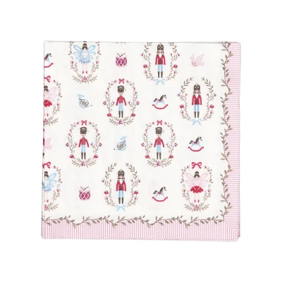 Abbildung von Greengate Cindarella Papierservietten white small 25x25cm 20pcs