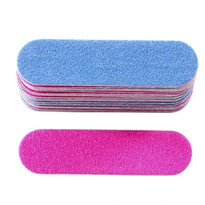 Abbildung von Ghulumn 100 Stuecke Nagel Feilen Doppel Farbe Mini Puffer Schleifen 180/240 Einweg Manikuere Werkzeuge