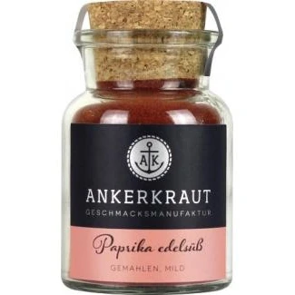 Abbildung von Ankerkraut Paprika edelsüß, Gewürz, rot, gemahlen 70g im Korkenglas