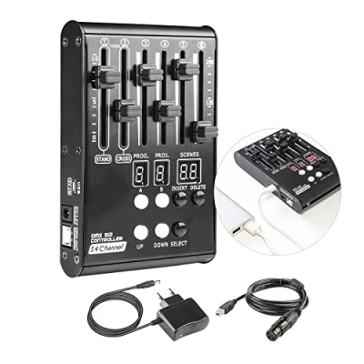 Abbildung von DMX Controllers Lighting, DJ Light Controller for Live House, Mini 512 Stage Light, 54 Kanäle Lighting Family Party.