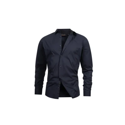 Abbildung von Indicode Jeans Langarm Inkamby Hemd, Herren, Größe: Medium, Navy