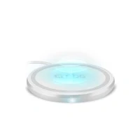 Abbildung von SBS Kabelloses Tisch Ladegerät, 15 W, für Ultra Schnellladung, Ladestation Qi Handys, Smartphones iPhone/Samsung/Xiaomi/Oppo/Huawei
