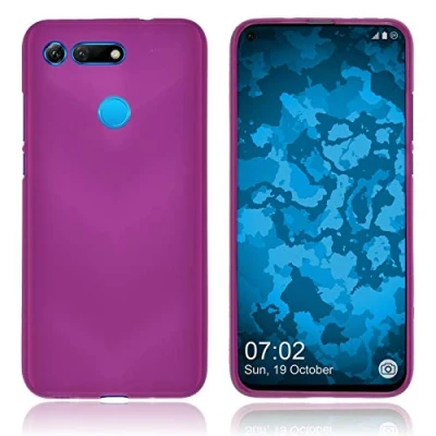 Abbildung von PhoneNatic Case kompatibel mit Huawei Honor View 20 pink Silikon Hülle matt Cover