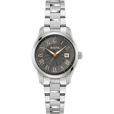 Abbildung von Bulova Damen Analog Quarz Uhr mit Edelstahl Armband 96M164