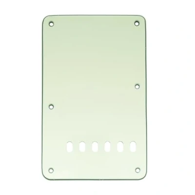 Abbildung von Musiclily 6 Löcher Vintage ST Tremolo Abdeckung Back Plate für Fender American/Mexican Standard Stratocaster Modern Style E Gitarre, 3 lagig Mint Green