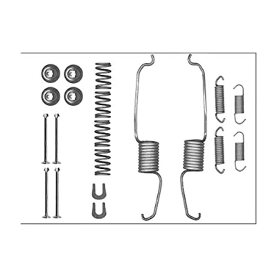 Abbildung von HELLA PAGID 8DZ 355 206 091 Zubehörsatz, Bremsbacken X0269 Bremssystem: Akebono für u.a. TOYOTA