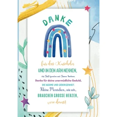Abbildung von Danke für das Kuscheln und in den Arm nehmen, Trost spenden Tränen trocknen...: Notizbuch: Abschiedsgeschenk Erzieher, Tagesmütter oder ... Abschied aus dem Kindergarten der Krippe