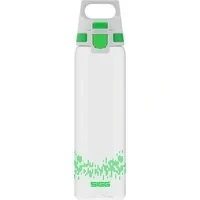 Abbildung von SIGG Total Clear ONE MyPlanet™ Green Trinkflasche (0.75 L), BPA freie und auslaufsichere Trinkflasche, bruchfeste Sport aus Tritan mit Fruchtfilter