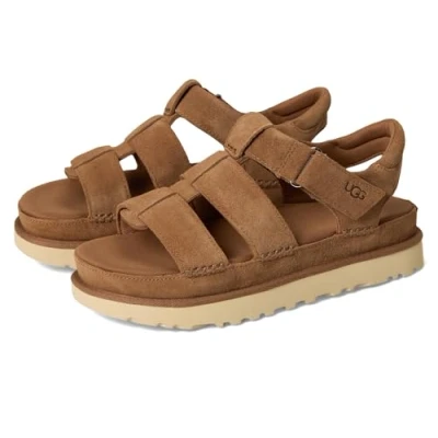 Abbildung von UGG Goldenstar Riemensandalette, Damen, Größe: 40, Cognac Schuhe