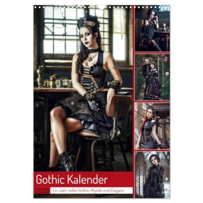 Abbildung von Gothic Kalender Ein Jahr voller Mystik und Eleganz (Wandkalender 2025 DIN A3 hoch), CALVENDO Monatskalender