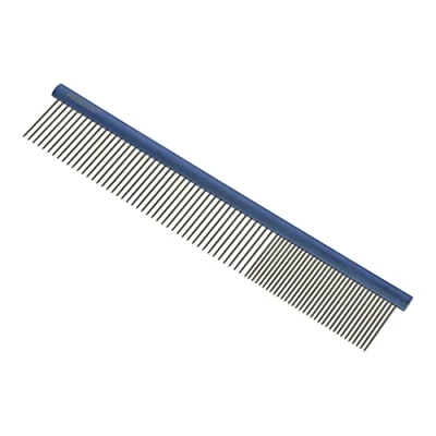 Abbildung von Kerbl VH405 Aesculap Fellkamm mit Aluminiumgriff, Blau, 148mm x 37mm, 72 Stück