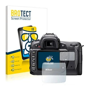 Abbildung von BROTECT Schutzglas für Nikon D80 Schutzfolie Panzer Folie Glas [Extrem Kratzfest 9H, Anti Fingerprint, Ultra Transparent]
