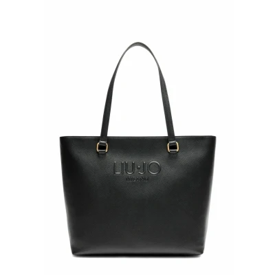Abbildung von LIU JO Shopping WITH LOGO Bag, Damen, Größe: One Size, Black