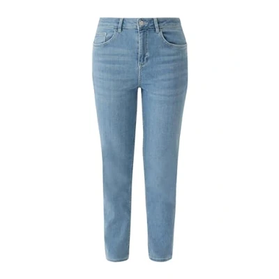 Abbildung von comma casual identity MIT Hohem BUND Jeans Tapered Fit, Damen, Größe: 44, Blau
