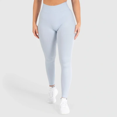 Abbildung von Smilodox Slayton Scrunch Effect Leggings Sport Fitness Tights, Damen, Größe: XL, Hellblau