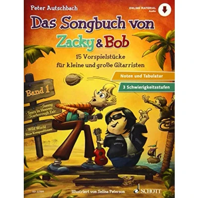 Abbildung von Das Songbuch von Zacky &amp; Bob: 15 Vorspielstücke für kleine und große Gitarristen. Gitarre. (Zacky Bob)