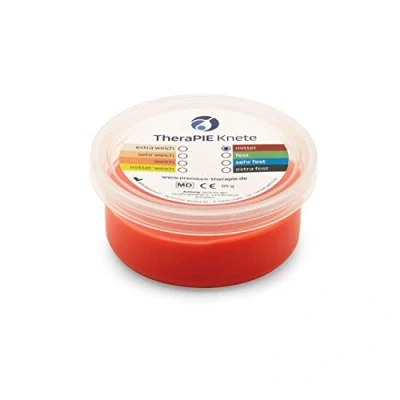 Abbildung von AFH Therapie Knete® 85 g Knetmasse 8 verschiedene Stärken (rot: mittel) Therapieknete