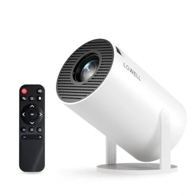 Abbildung von LQWELL HY300 Android 11, WIFI, BT 5, Mini Beamer (8000 lm, 10000:1, 1280 x 720 px, 180 Grad Winkel, 130 Zoll Display HDMI)
