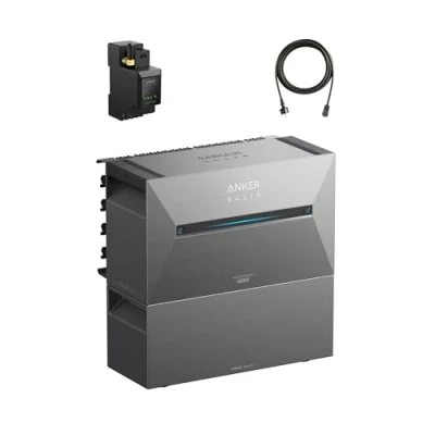 Abbildung von Anker SOLIX Balkonkraftwerk mit Speicher, Solarbank 3 E2700 Pro (2680Wh) &amp; BP2700 (2680Wh), 4 MPPTs (3600W), 1200W bidirektional, Intelligence (ohne Verlängerungskabel für Solarpanels)