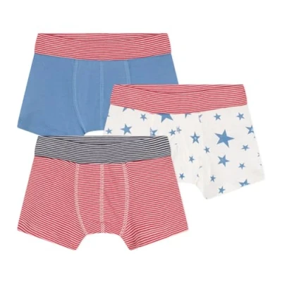 Abbildung von Petit Bateau KIDS 3 PACK Panties für Kinder, Größe: 128, Alaska/marshmallow/spi/marshmallow