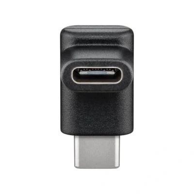 Abbildung von Goobay 55556 USB C auf 90 gewinkelter OTG Adapter Ermöglicht Ladekabel nach oben oder unten abzuführen