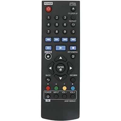 Abbildung von ALLIMITY AKB73896401 Fernbedienung Ersetzt für LG Blue Ray Disc DVD Player BP250 BP135 BP240 BP300 BP335W BD640 BP135N BP135W BP145 BP155N BP200 BP325W BP335WN BP340 BP350 BP350N