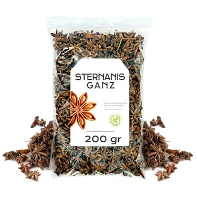 Abbildung von Sternanis 200g Ganz Tee Deko Lose