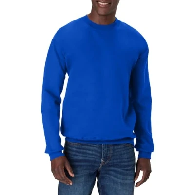 Abbildung von Hanes Herren Sweatshirt aus Baumwolle, schwer, Rundhalsausschnitt, Deep Royal, Medium