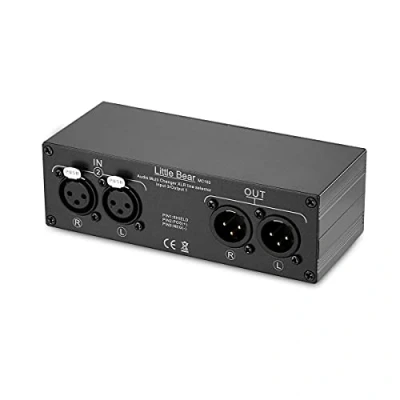 Abbildung von Nobsound Little Bear 3(1) IN 1(3) Out XLR Balance Stereo Audio Switcher Passive Selector Splitter Box