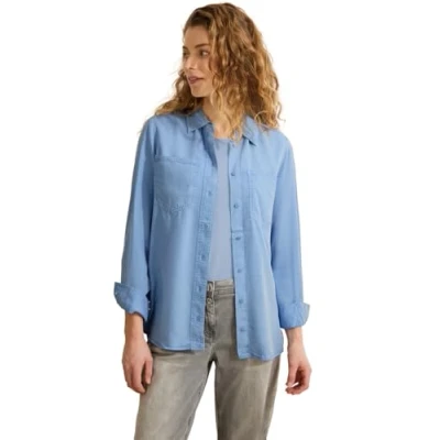 Abbildung von Cecil Hemdbluse, Damen, Größe: XL, Blau