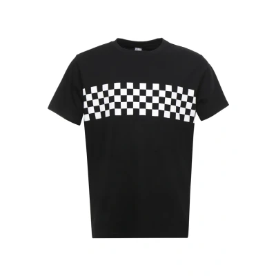Abbildung von Urban Classics CHECK PANEL TEE PLUS SIZE Tshirt print, Herren, Größe: 3XL, Black/white