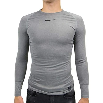 Abbildung von Nike Herren Top Comp Longsleeve, carbon heather/Black, XL