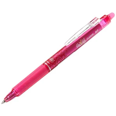 Abbildung von Pilot Frixion Clicker Rollerball, einziehbar, radierbar, 0,7 mm Spitze, Pink, 12 Stück