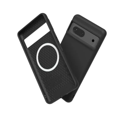 Abbildung von RhinoShield Hülle kompatibel mit [Pixel 7] SolidSuit MagSafe Stoßdämpfende &amp; schlanke Schutzhülle Premium Finish 3.5 Meter Fallschutz Klassisches Schwarz