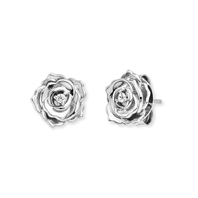 Abbildung von Engelsrufer Paar Ohrstecker Rose, ERE ROSE ZI ST, mit Zirkonia (synth)