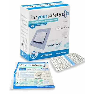 Abbildung von Dr. Kuechler Medical® Wundpflaster 10x10 cm wasserfest 25 St