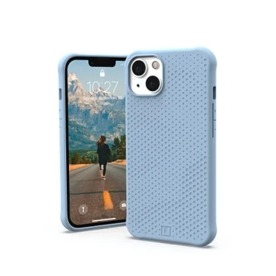 Abbildung von Apple iPhone 13 Hülle Silikon UAG Soft Case/Backcover Handyhülle Hellblau Shockproof/Stoßfest