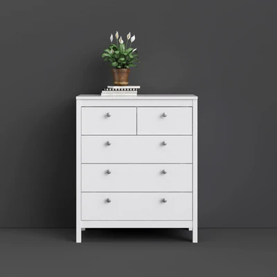 Abbildung von Home affaire Kommode &quot;Madrid, Aufbewahrung, Schubladenschrank, Stauraum&quot;, mit 5 Schubladen, Breite 82 cm, Höhe 99 cm