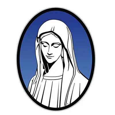 Abbildung von MACMRD Auto Aufkleber 10 cm * 13,1 Heilige Maria Jesus Mutter Gottes PVC Motorrad