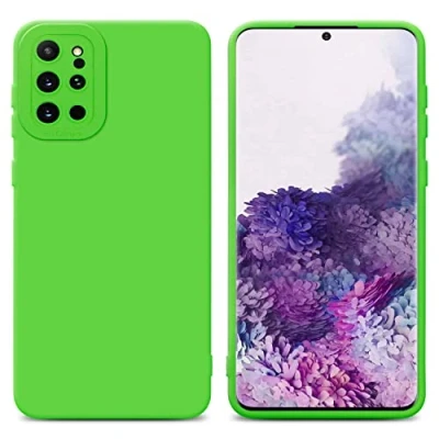 Abbildung von Cadorabo Hülle kompatibel mit Samsung Galaxy S20 Plus Schutzhülle TPU Silikon Case Liquid Design Kameraschutz Slim Kratzfest Weiche Gummi Rundumschutz für in Grün