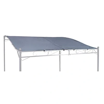 Abbildung von Linder Exclusiv GmbH Ersatzdach für Anbaupavillon grau 2,5 x 3 m