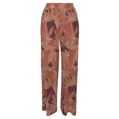 Abbildung von Lascana Palazzo Stoffhose, Damen, Größe: 34, Orange aubergine bedruckt