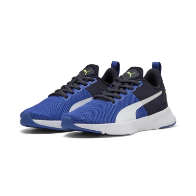 Abbildung von Puma Flyer Runner Sneakers Teenager Schuhe Für Kinder Mit Plain Vivid Blue/New Navy/White Größe: 36