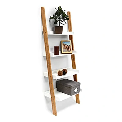 Abbildung von relaxdays Leiterregal BAMBOO