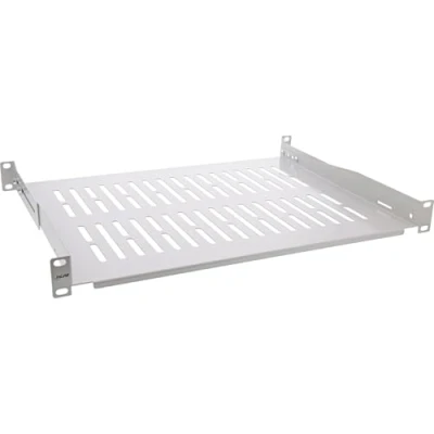 Abbildung von InLine 19&quot; Fachboden, 350mm, 50kg, 1HE, RAL 7035 grau, 19114D
