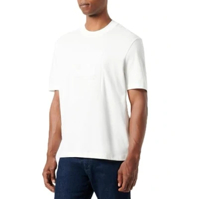 Abbildung von Armani Exchange Men&#039;s Black Edition, Embossed Front Logo T Shirt Off White,L